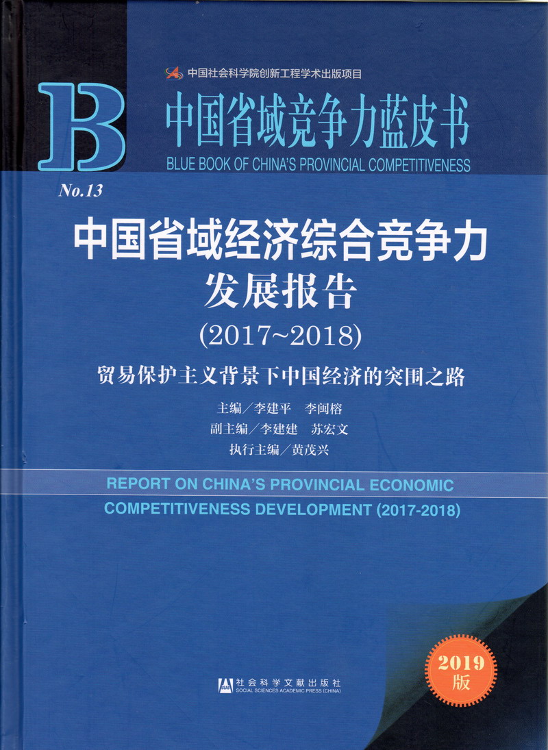 日逼的黄色网站中国省域经济综合竞争力发展报告（2017-2018）